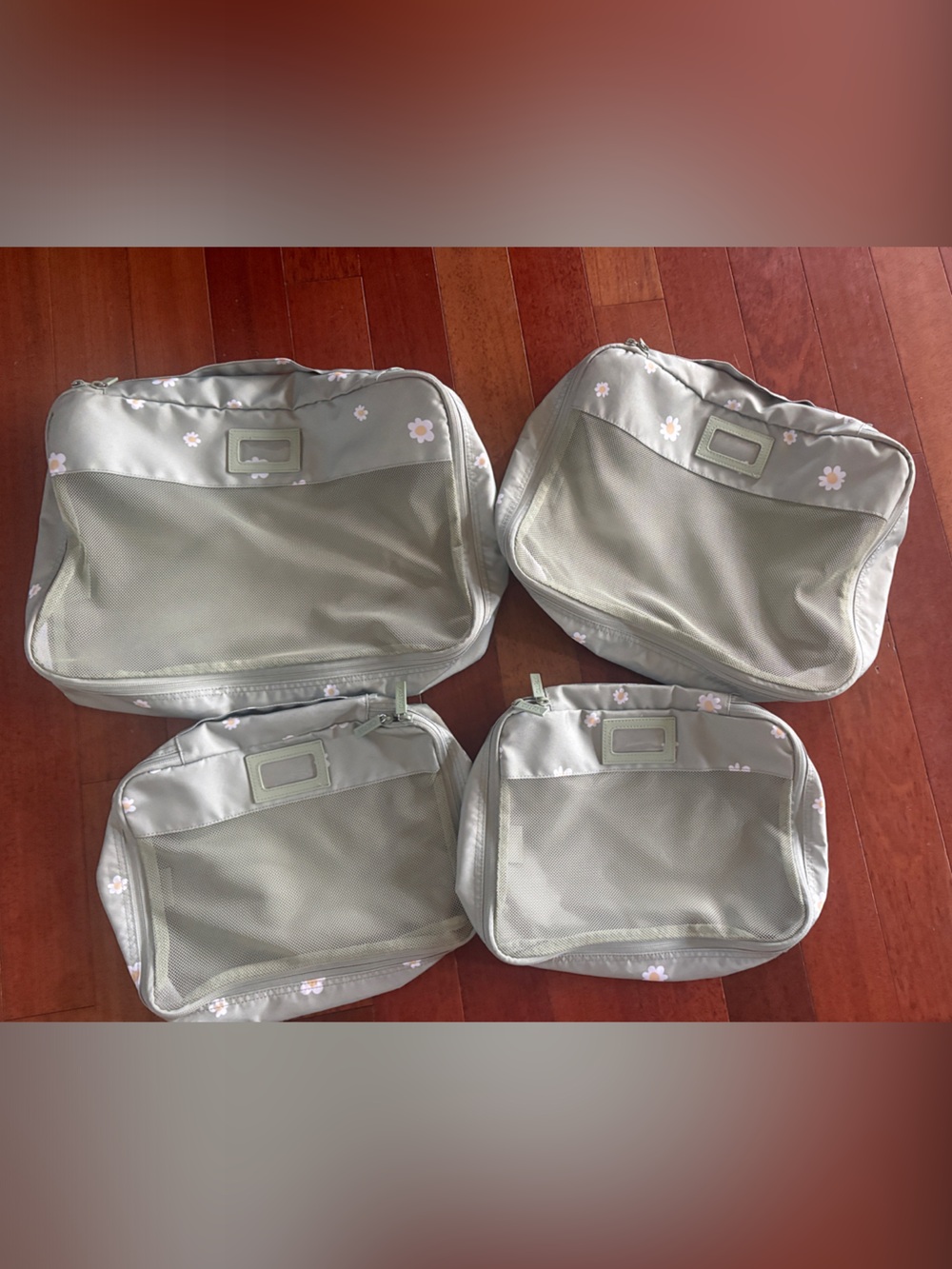 Calpak Packing Cubes Set (5 Pieces) & 2 Shoe Cubes in Daisy